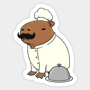 Capybara Chef Sticker